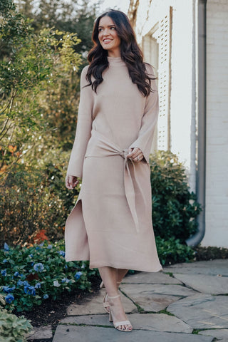 Bell Sleeve Sage Green Dress