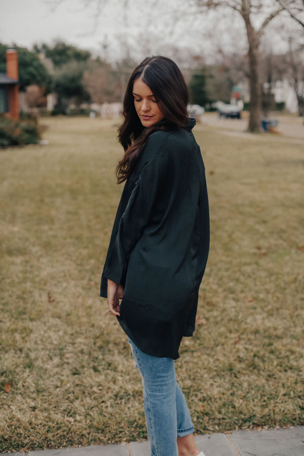 Midnight High Low Top