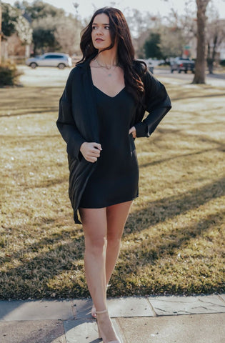 Spring Pin Stripe Boyfriend Dress