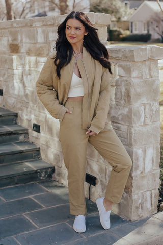Jumpsuit and Cardigan Set (BLACK)