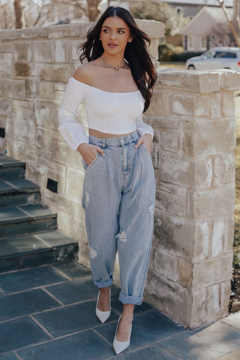 Distressed Vintage Washed (Lt Denim)