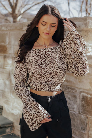 Fur Trimmed Off the Shoulder Top