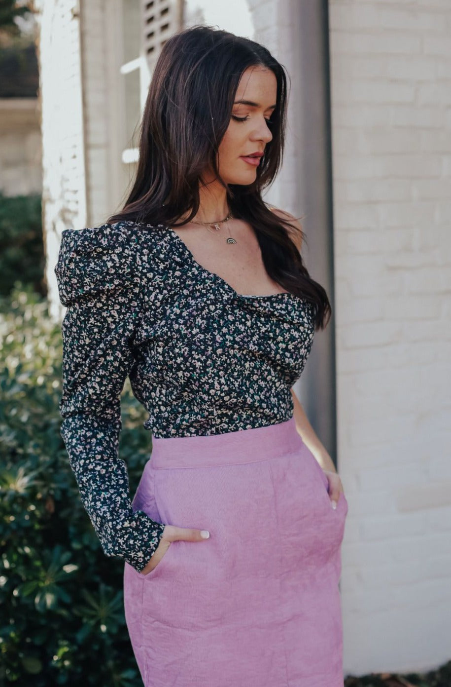 Kit Floral One Shoulder Blouse