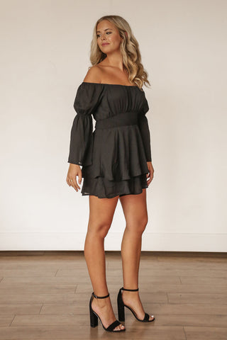 Cloud Mesh Wrap Top (Black)