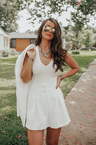 Daisy White Ruffle Top