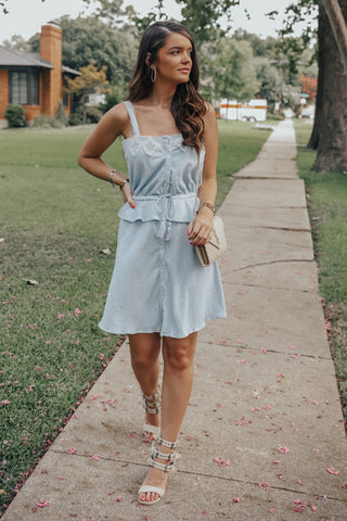 Mint Ruffle Romper - SMALL LEFT