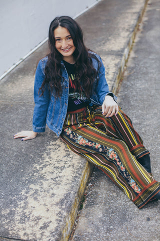 Plaid Long Vest