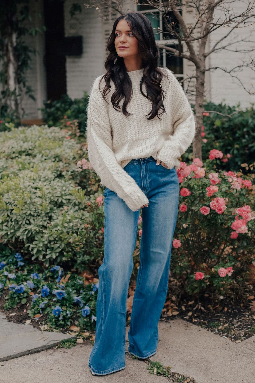 Soft Cozy Cream Sweater