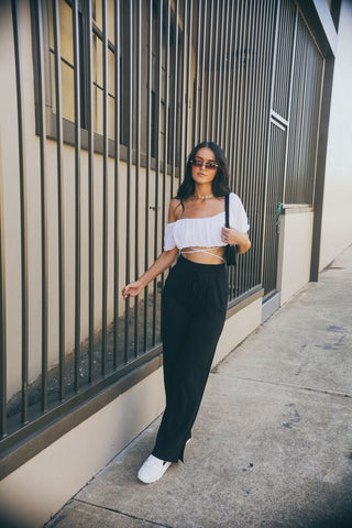 Paris One Shoulder Bodysuit (black)