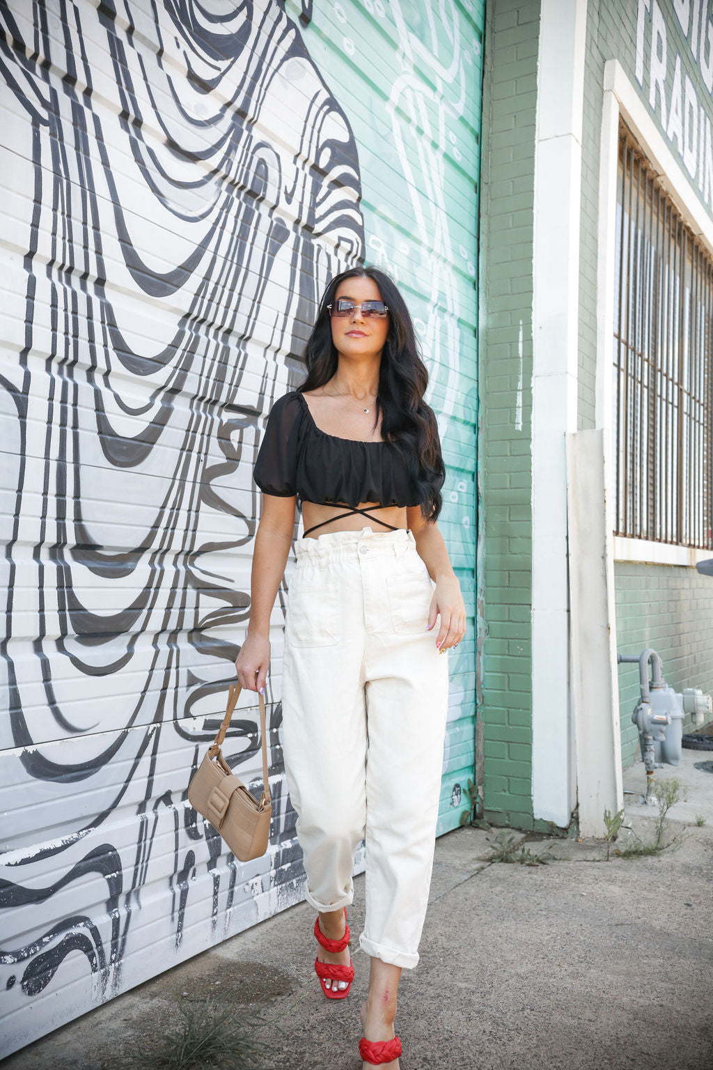 Cloud Mesh Wrap Top (Black)