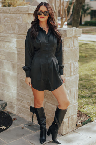 Spring Pin Stripe Boyfriend Dress