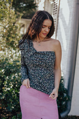 Kit Floral One Shoulder Blouse