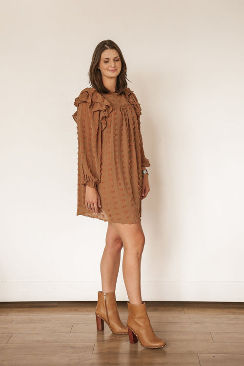 Toasted Ruffle Dress