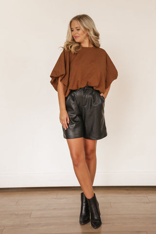 Terra Cotta Pleated Maxi Skirt