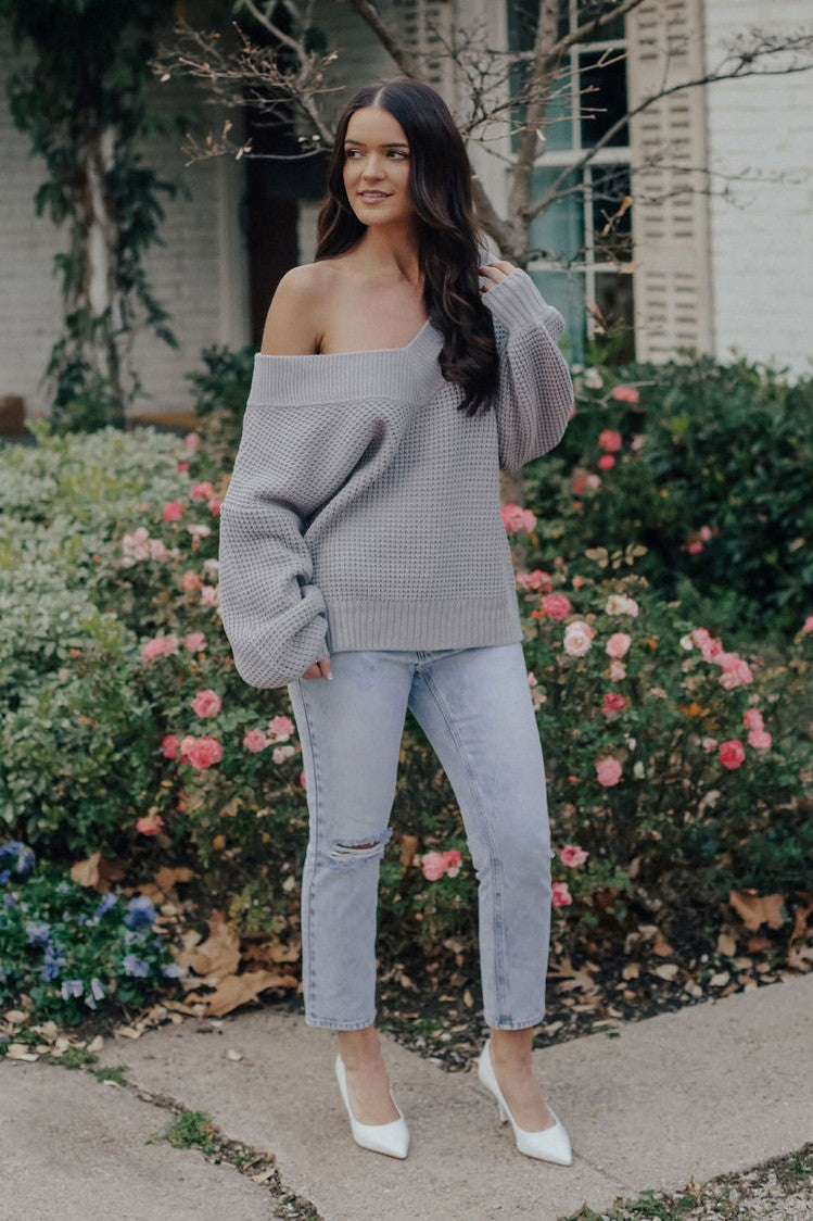 Love Me Forever Sweater (GRAY)