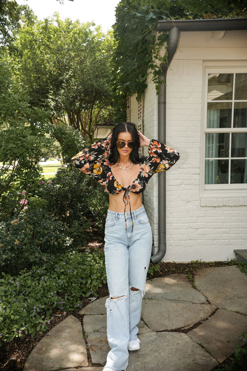 Crop Tropical Top