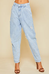 Distressed Vintage Washed (Lt Denim)
