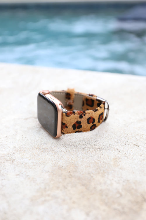 Leopard Apple Watch Band (Brown)