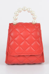 Quilted Mini Clutch (Red)