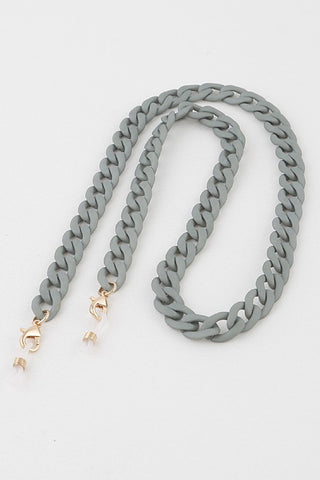 Matte Linked Mask Chain (Mustard)