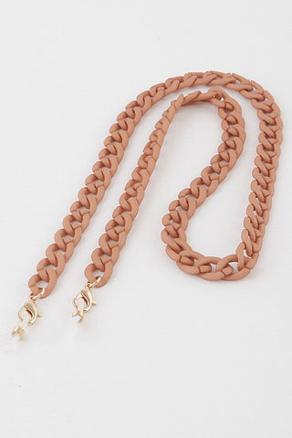 Matte Linked Mask Chain (Mustard)