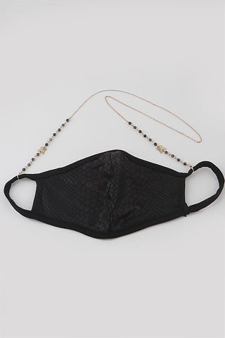 Matte Linked Mask Chain (Mustard)