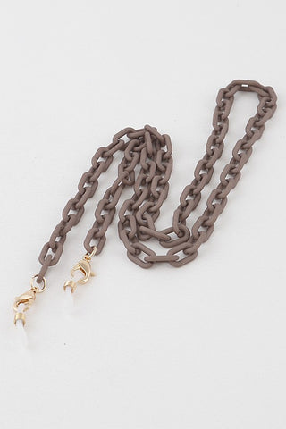 Matte Linked Mask Chain (Mustard)