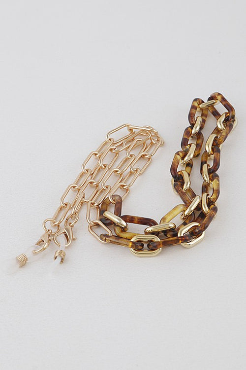 Leo Linked Gold Mask Chain