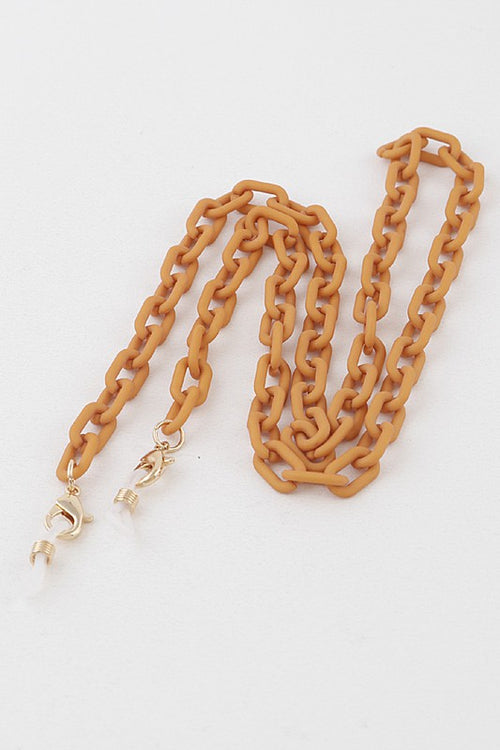 Matte Linked Mask Chain (Mustard)