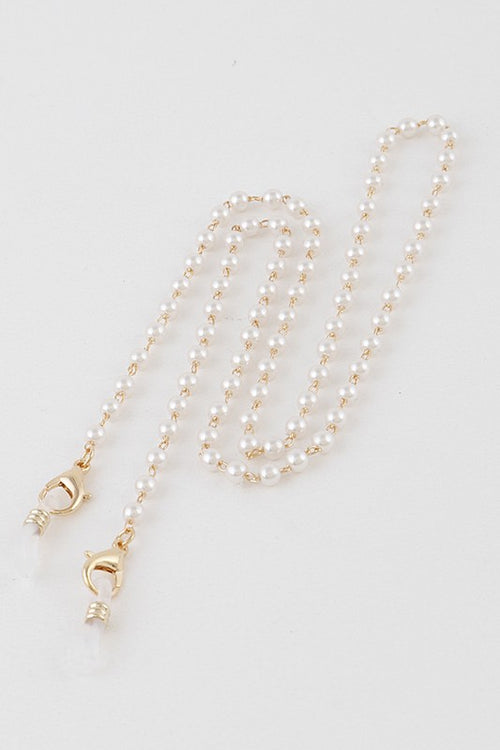 Pearls and Gold Mask Chain