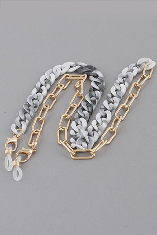 Matte Linked Mask Chain (Mustard)
